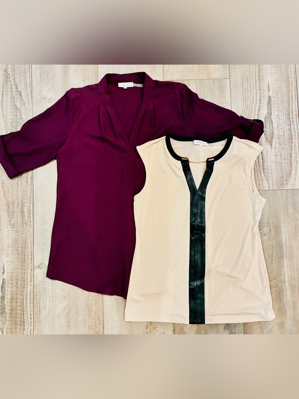 Calvin Klein Women's Dress Work Tops Bundle Of 2